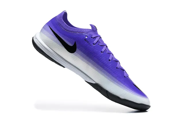 Nike Purple White Low-Top Gradient Upper Indoor Soccer Shoes
