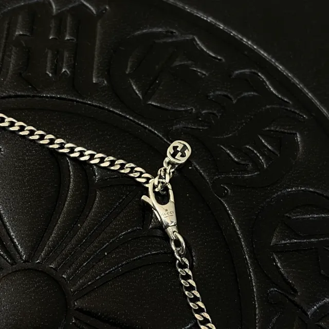 Chrome Hearts Cross Medallion Chain Silver Necklace