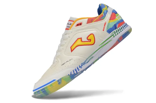 Joma Multicolor White Low-Top Graphic Upper Sneakers