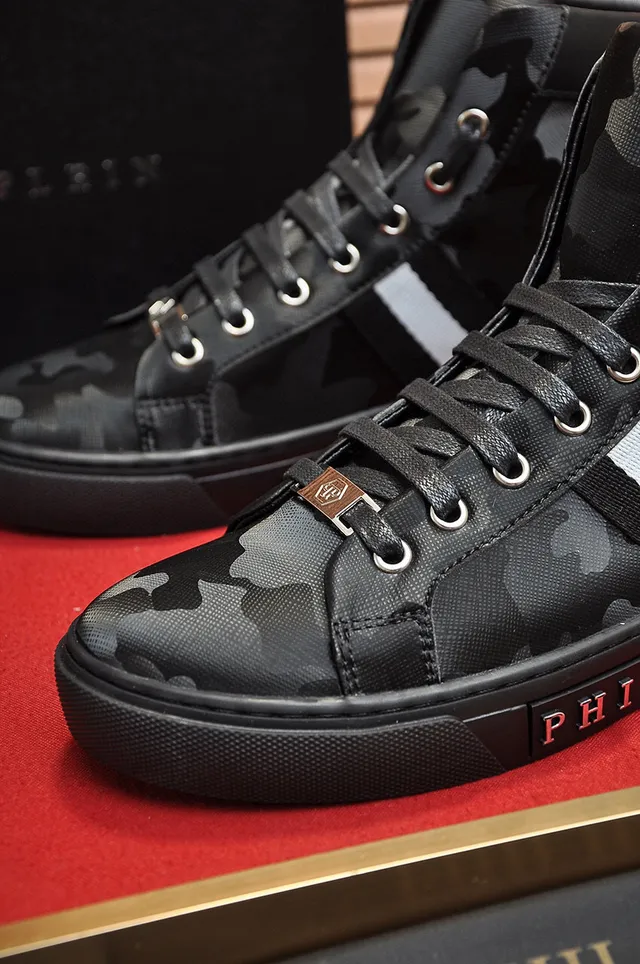 Philipp Plein Camouflage-Print High-Top Sneaker