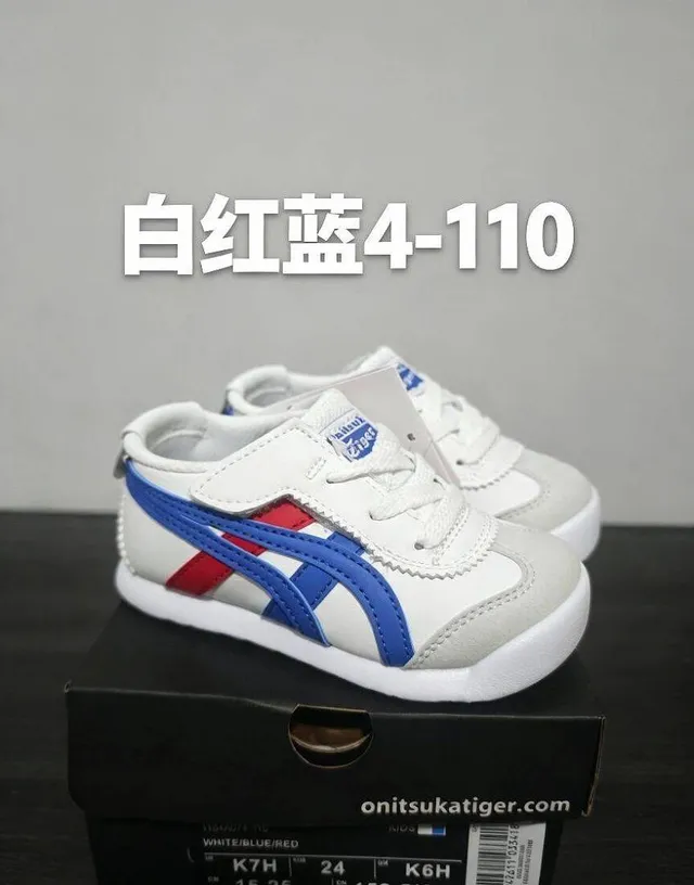 Onitsuka Tiger Pink White Low-Top Velcro Strap Lifestyle Sneakers