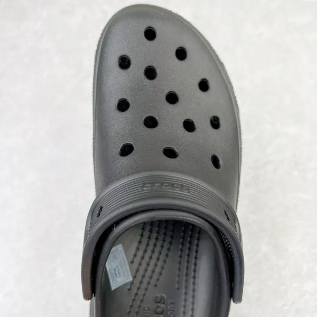 Crocs Echo Clog Black Platform Molded Foam Clog