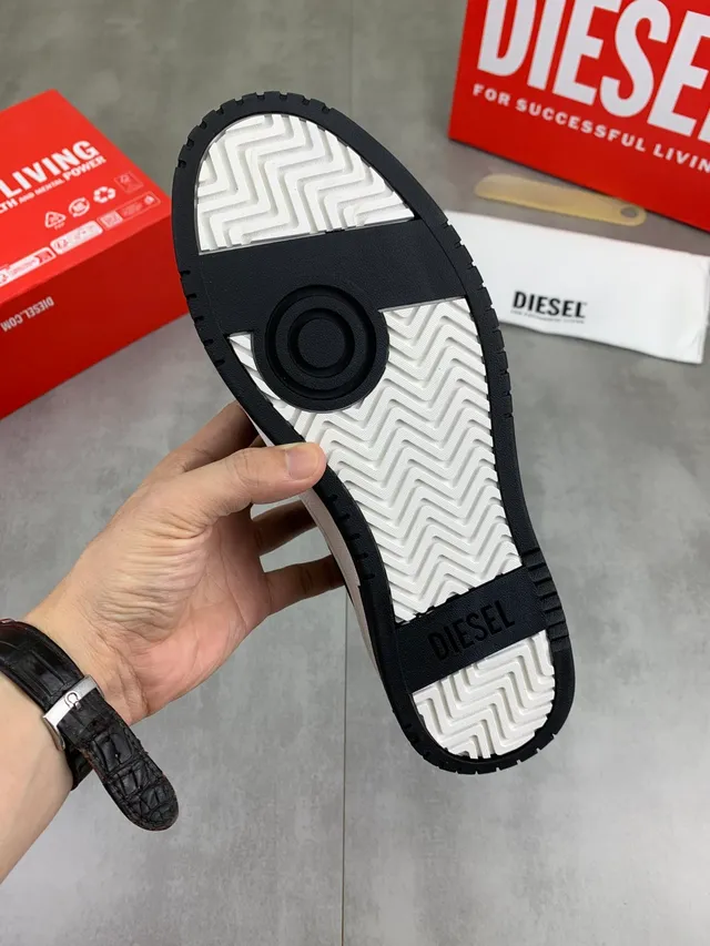 Diesel Black Suede Lifestyle Sneaker