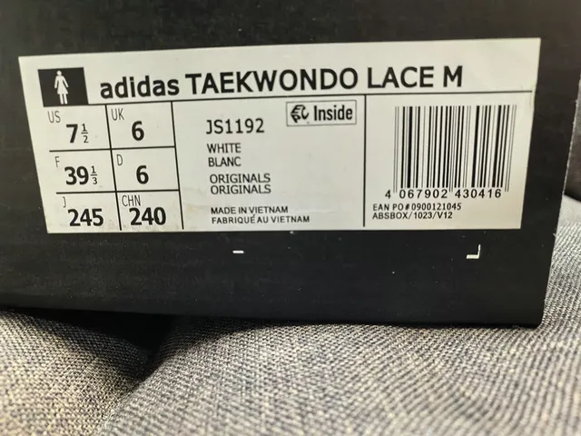 Adidas White Gray Low-Top Quilted Toe Cap Sneakers