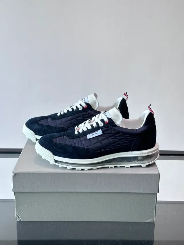 Thom Browne Air Quilted Runner Navy White Lifestyle Sneakers
