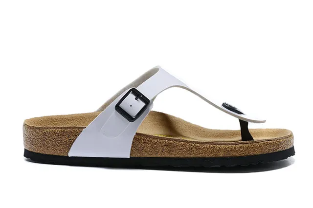 Birkenstock Arizona White Glossy Thong Casual Sandal