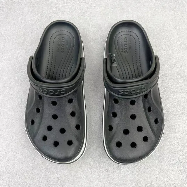 Crocs Echo Clog Black and White Logo Clog