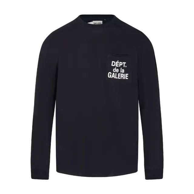 Black Long-Sleeve Crewneck Sweater