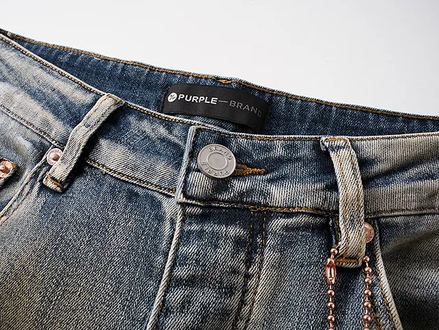 Purple Brand Distressed Paint-Splattered Bleach-Wash Slim-Fit Jeans