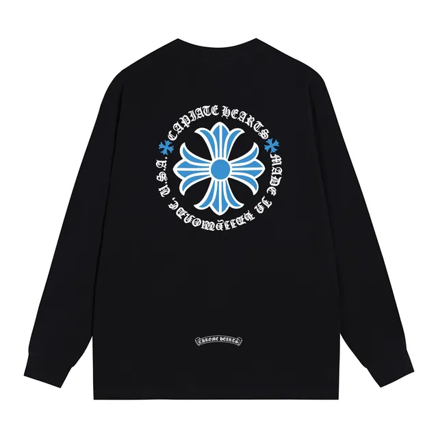 Chrome Hearts Cross Motif Graphic Long-Sleeve T-Shirt