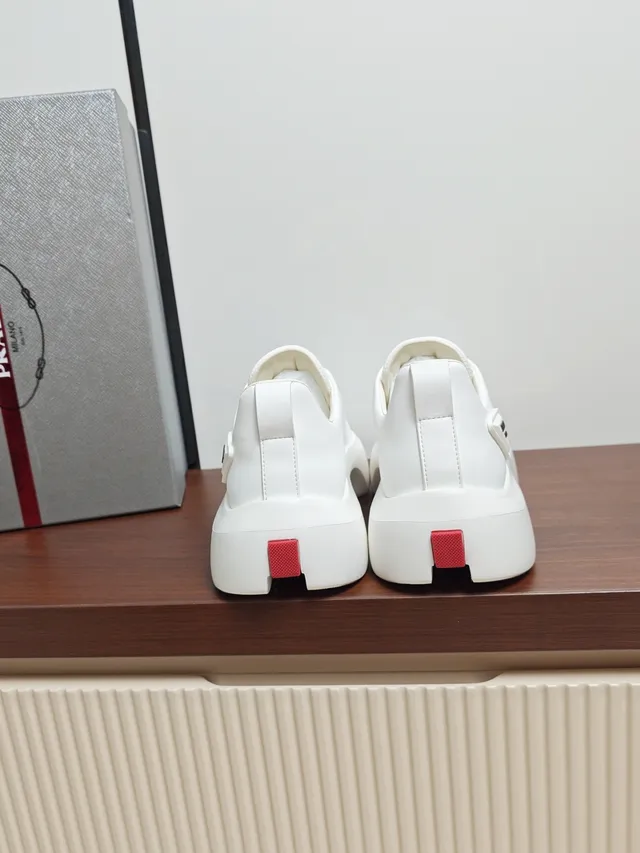 Prada Cloudbust White Platform Chunky Sneakers