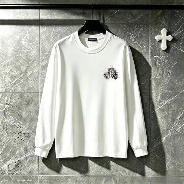 Chrome Hearts Cross Motif Graphic Back Long-Sleeve T-Shirt