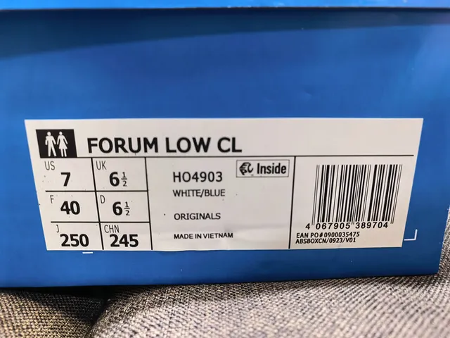Adidas White Blue Low-Top Cupsole Lifestyle Sneakers