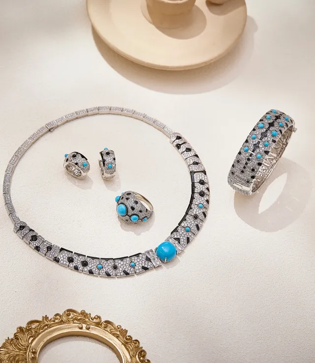 Cartier Diabolo Geometric Enamel and Diamond Hoop Earrings