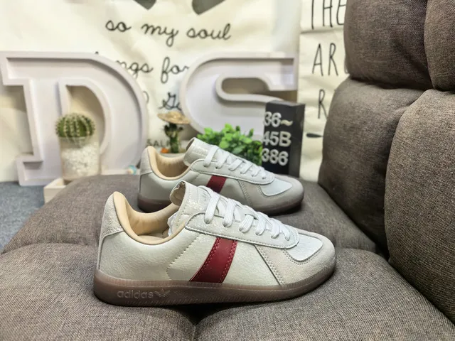 Adidas Spezial White and Beige Leather-Suede Lifestyle Sneakers