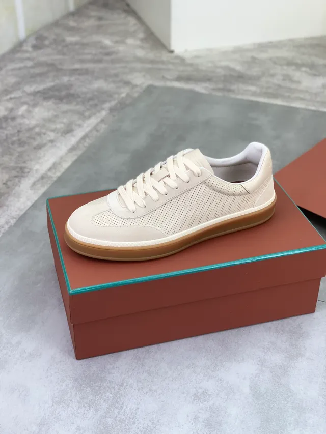 Loro Piana Perforated Suede Low-Top Lifestyle Sneaker
