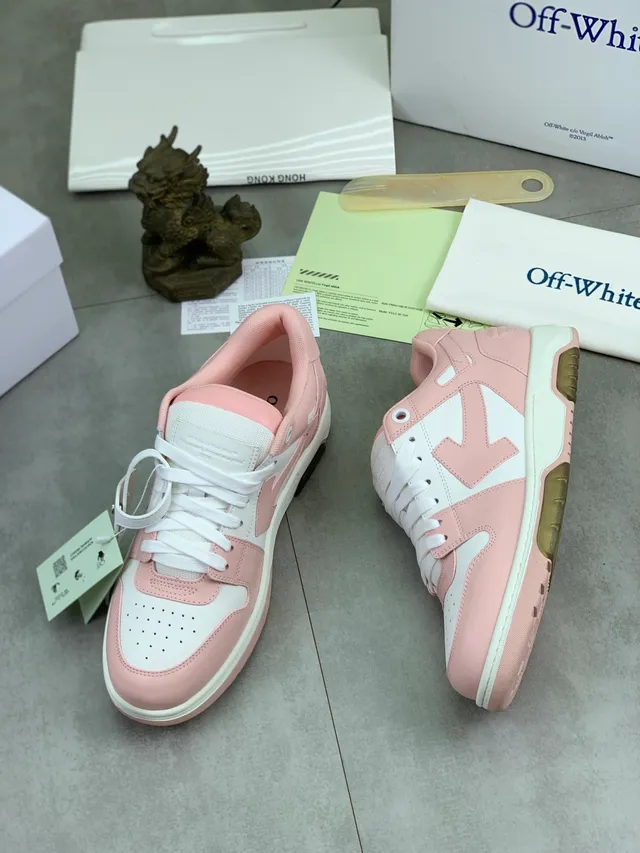 Off-White Pink Industrial Tag Zip-Tie Strap Lifestyle Sneakers