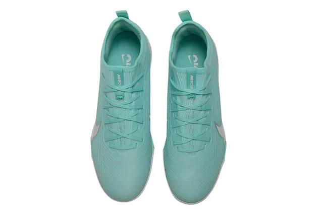 Nike Green White Knit Upper Low-Cut Indoor Soccer Shoes