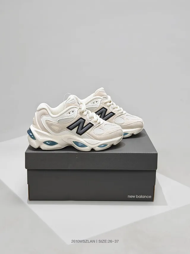 New Balance 9060 Gray and Black Chunky Sneakers