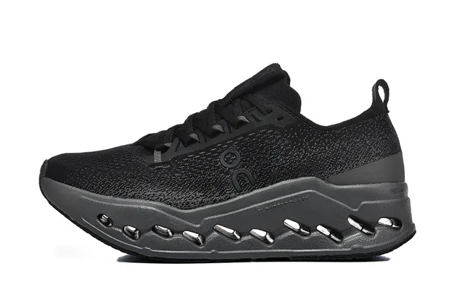 On Cloudmonster Black Running Shoes