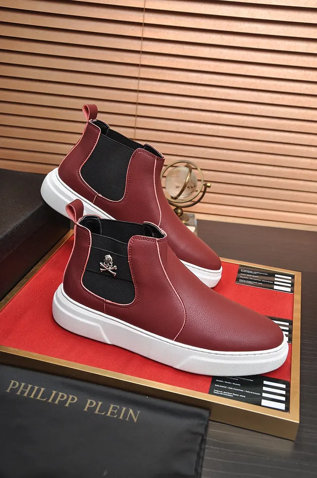 Burgundy Black Leather Upper Elastic Side Gussets Chelsea Boots