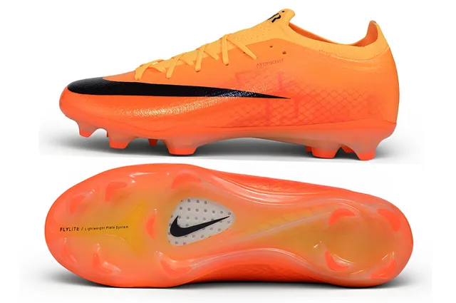 Nike Phantom GT Atomknit Orange Black Firm-Ground Soccer Shoes