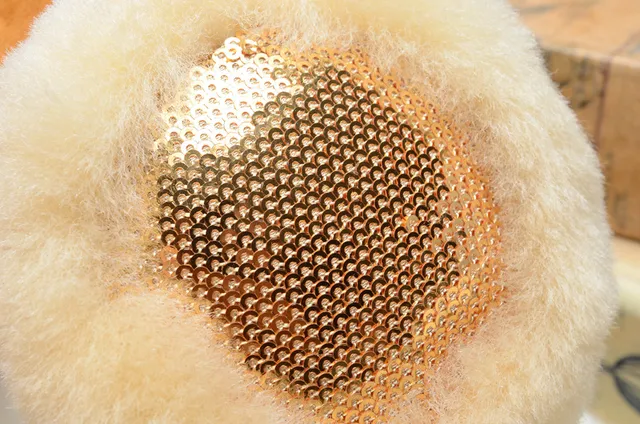 Black Brown Fur-Lined Mesh Interior Beanie