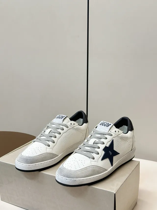 Golden Goose Ball Star White Navy Star Lifestyle Sneakers