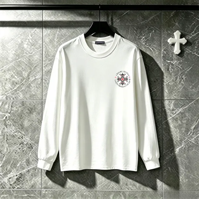 Chrome Hearts Maltese Cross Graphic Black Long-Sleeve T-Shirt