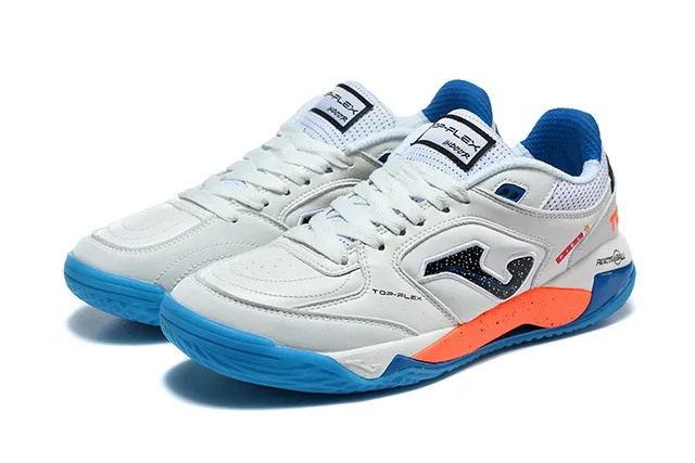 Joma Lex White Blue Low-Top Mesh-and-Synthetic Upper Sneakers