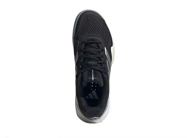 Adidas Lightstrike Pro Black Silver Mesh Upper Metallic Three Stripes Lifestyle Sneakers