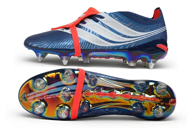 Puma Future Z Blue Red Low-Cut Holographic Sole Firm-Ground Soccer Shoes