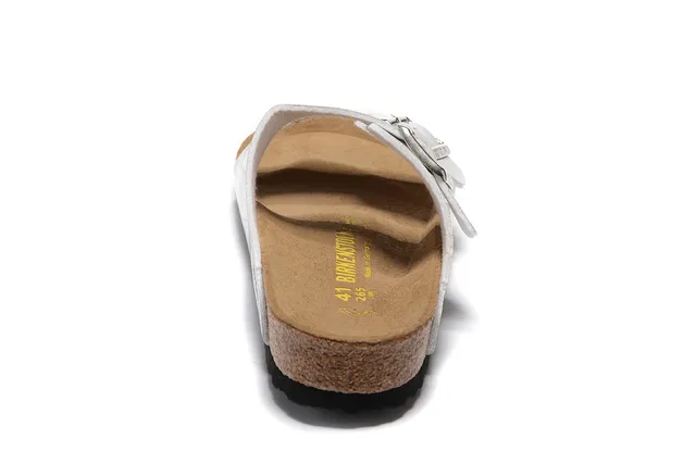 Birkenstock Arizona Metallic Silver Casual Sandals