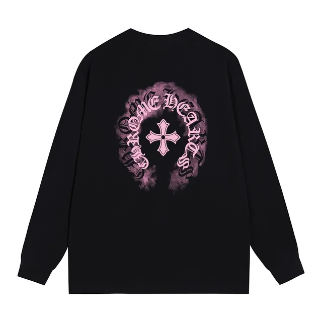 Chrome Hearts Graphic Print Black Long-Sleeve T-Shirt
