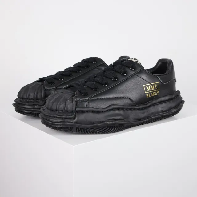 MMY Blakey Black Leather Lifestyle Sneaker