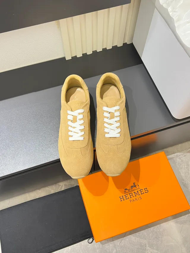 Beige Suede Low-Top Lifestyle Sneakers
