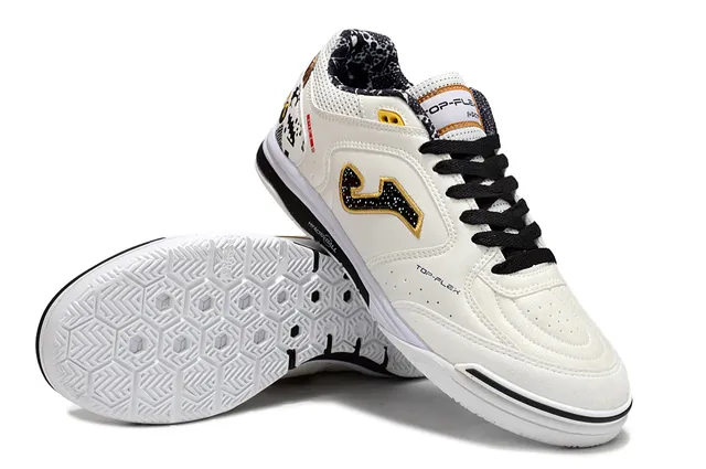 Joma White Multicolor Low-Top Lace-Up Synthetic-Perforated Upper Sneakers