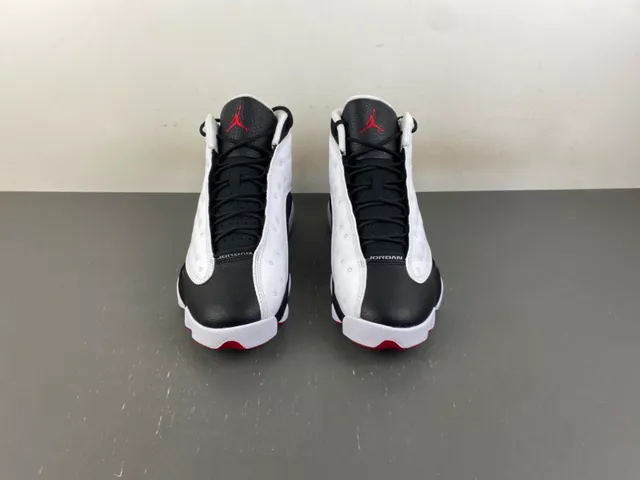 Air Jordan 13 White Black Red Quilted Basketball Shoes