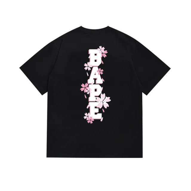 A Bathing Ape Graphic Ape Head Cherry Blossom T-Shirt