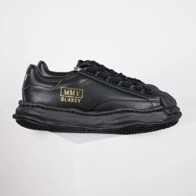 MMY Blakey Black Leather Lifestyle Sneaker