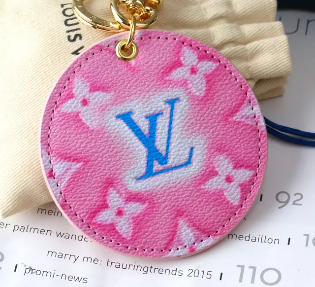 Louis Vuitton Pink Blue Circular Fabric Crossbody Bag
