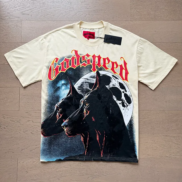 Godspeed Graphic-Print Double-Sided Vintage-Inspired T-Shirt