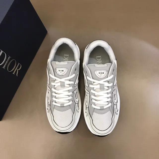 Dior B23 Embroidered CD Monogram Off-White Lifestyle Sneakers