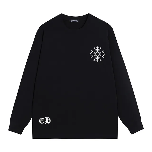 Chrome Hearts Cross Circle Graphic Long-Sleeve T-Shirt