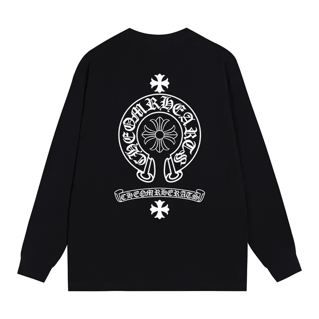 Comme des Garçons PLAY White Black Long-Sleeve Crewneck T-Shirt