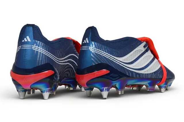 Puma Future Z Blue Red Low-Cut Holographic Sole Firm-Ground Soccer Shoes