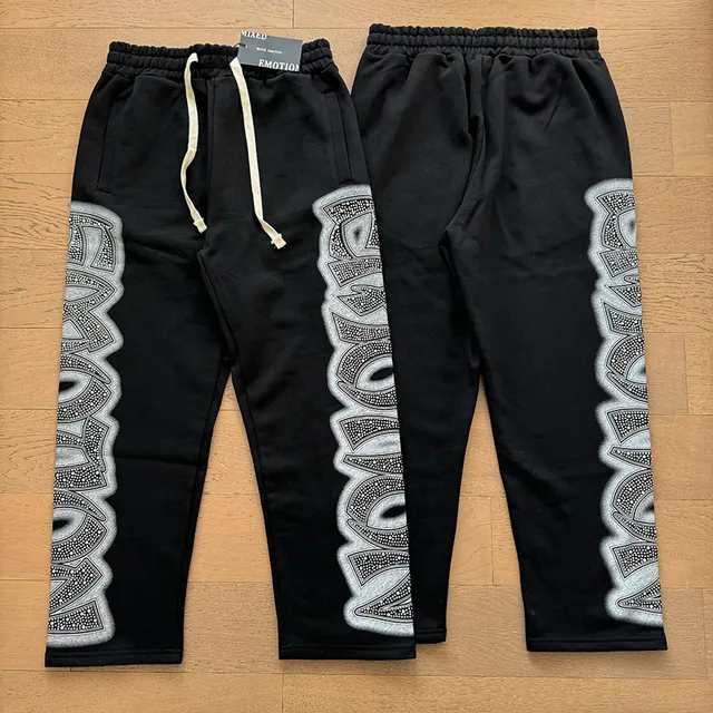Mixed Emotion EMOTION Rhinestone Graphic Tracksuit