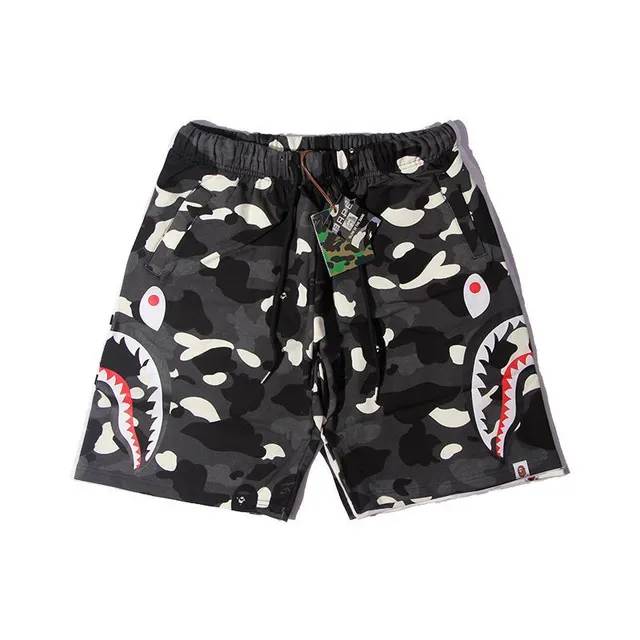 A Bathing Ape Multicolor Drawstring Waist Relaxed Fit Shorts