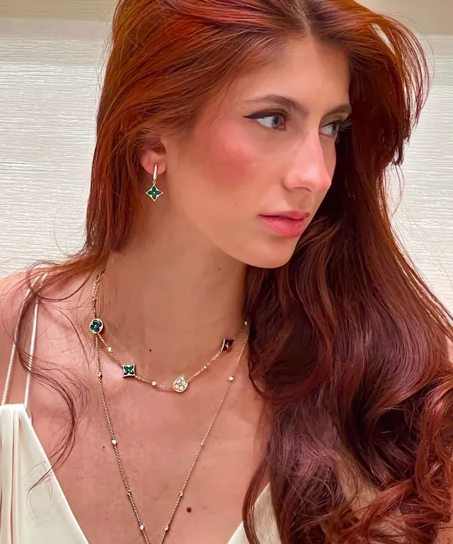 Louis Vuitton Contemplation Green Enamel and Diamond Necklace