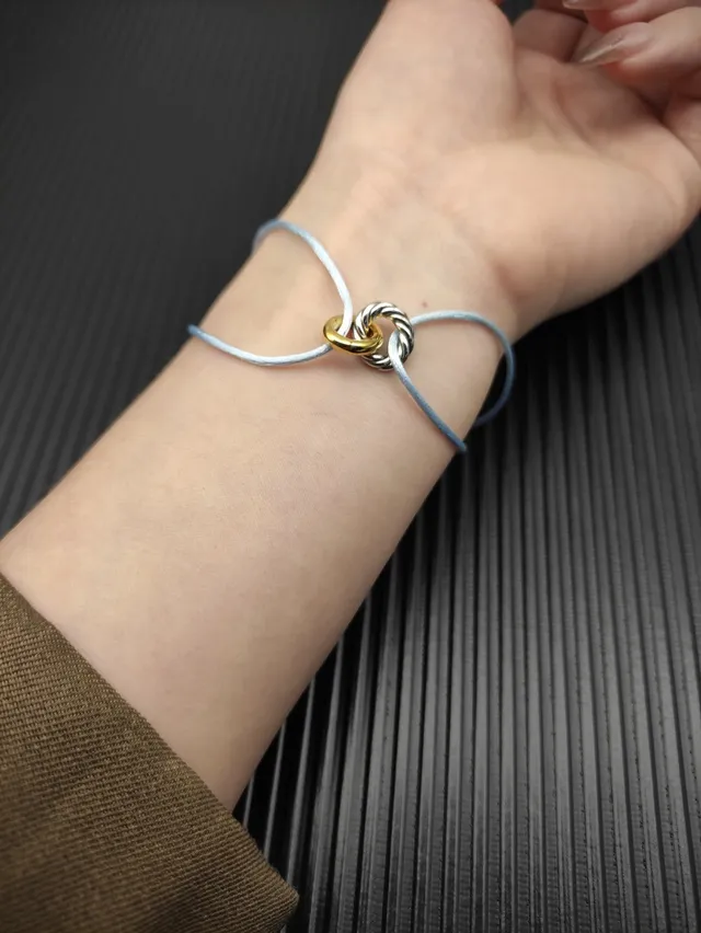 Tiffany & Co. HardWear Light Blue Cord Bracelet